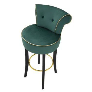Stołek Barowy LUXY Zielony 46 48 96 cm (Wysokość siedziska 75 cm)